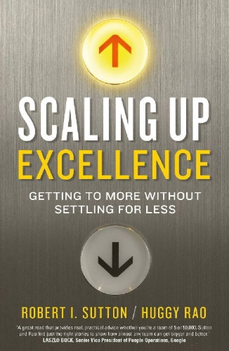 Buchcover und Innenansicht für das Buch: Scaling up Excellence