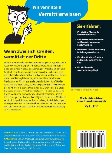 Buchcover und Innenansicht für das Buch: Mediation für Dummies