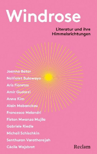 Buchcover und Innenansicht für das Buch: Windrose. Literatur und ihre Himmelsrichtungen