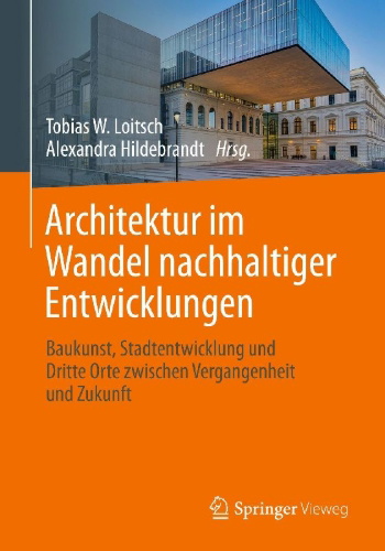 Buchcover und Innenansicht für das Buch: Architektur im Wandel nachhaltiger Entwicklungen