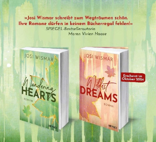 Buchcover und Innenansicht für das Buch: Wandering Hearts