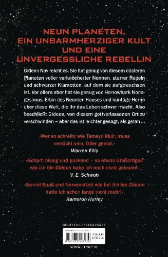 Buchcover und Innenansicht für das Buch: Gideon the Ninth - Book 1 Ninth House
