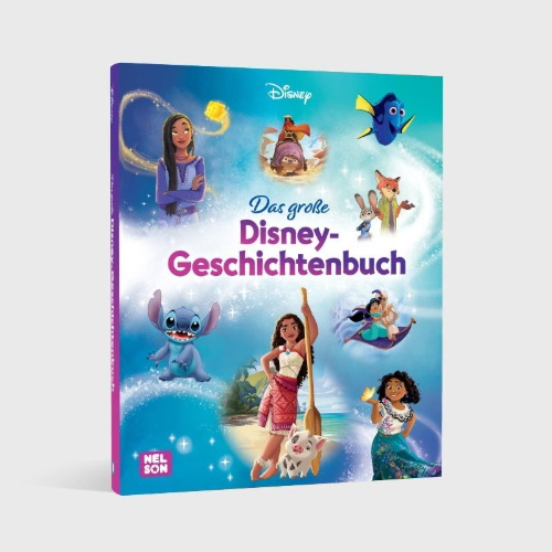 Buchcover und Innenansicht für das Buch: Disney Vorlesebuch: Das große Disney-Geschichtenbuch