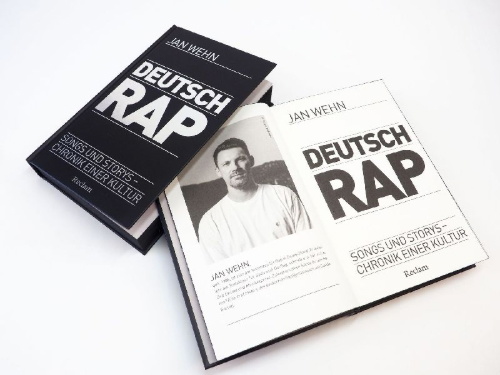 Buchcover und Innenansicht für das Buch: Deutschrap. Songs und Storys - Chronik einer Kultur