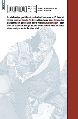 Buchcover und Innenansicht für das Buch: Boruto: Naruto next Generations