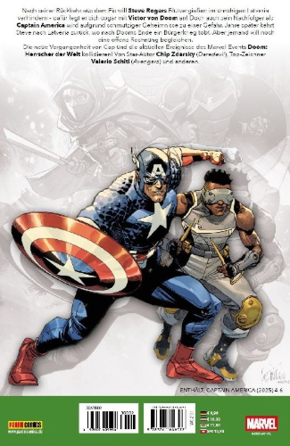 Buchcover und Innenansicht für das Buch: Captain Amercia (2025) #4-#6