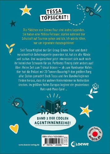 Buchcover und Innenansicht für das Buch: T wie Tessa (Band 2) - Codewort Lotusblüte