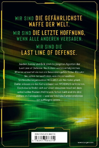 Buchcover und Innenansicht für das Buch: Last Line of Defense, Band 2 - Die Bedrohung