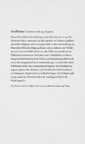 Buchcover und Innenansicht für das Buch: Werke. Berner Ausgabe