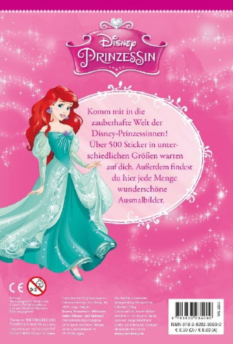 Buchcover und Innenansicht für das Buch: Disney Princesses Super Stickers