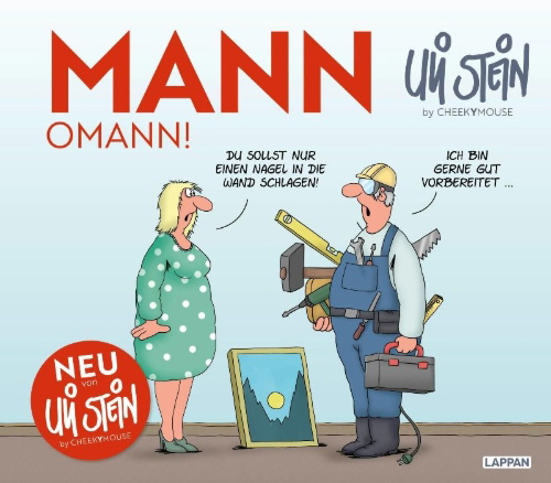 Buchcover und Innenansicht für das Buch: Uli Stein für Verliebte: Mann o Mann!