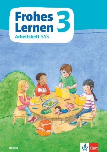 Buchcover und Innenansicht für das Buch: Frohes Lernen Sprachbuch 3. Arbeitsheft in Schulausgangsschrift Klasse 3. Ausgabe Bayern