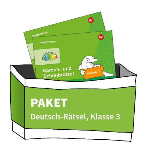 Buchcover und Innenansicht für das Buch: DIE BUNTE REIHE - Deutsch. Paket Rätsel 3 (2 Hefte)