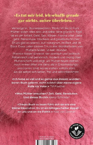 Buchcover und Innenansicht für das Buch: Das Unwohlsein der modernen Mutter