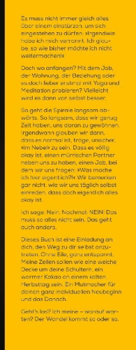 Buchcover und Innenansicht für das Buch: Du bist in einer Krise. Herzlichen Glückwunsch. Jetzt wird alles gut!
