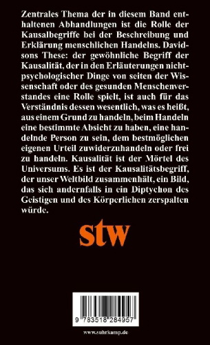 Buchcover und Innenansicht für das Buch: Essays on Actions and Events