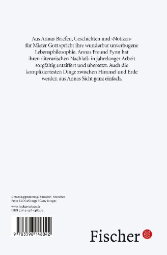 Buchcover und Innenansicht für das Buch: Anna schreibt an Mister Gott
