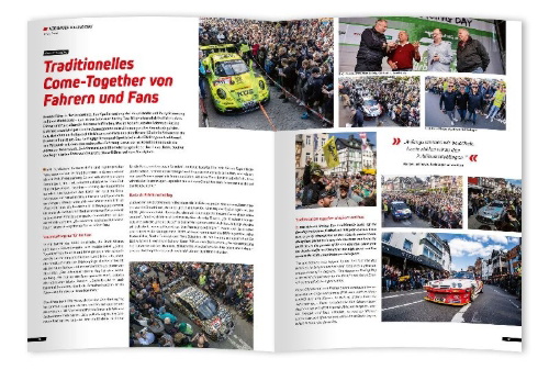 Buchcover und Innenansicht für das Buch: 24 Stunden Nürburgring Nordschleife 2023
