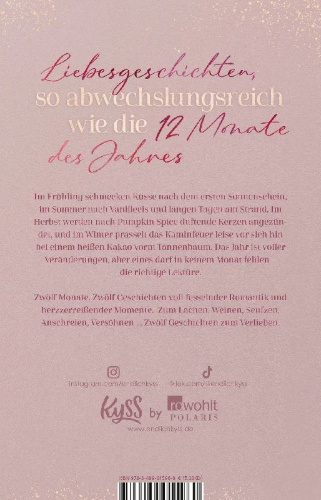 Buchcover und Innenansicht für das Buch: Twelve Months of Romance
