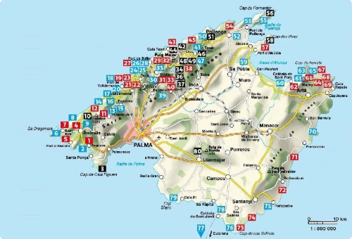 Buchcover und Innenansicht für das Buch: ROTHER Wanderführer Mallorca