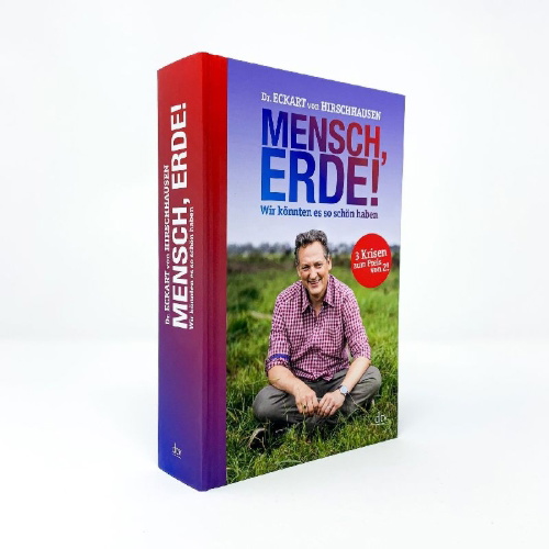 Buchcover und Innenansicht für das Buch: Mensch, Erde! Wir könnten es so schön haben
