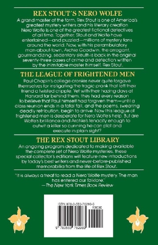 Buchcover und Innenansicht für das Buch: The League of Frightened Men
