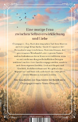 Buchcover und Innenansicht für das Buch: Madame Clicquot und das Glück der Champagne