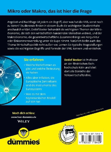 Buchcover und Innenansicht für das Buch: VWL für Dummies