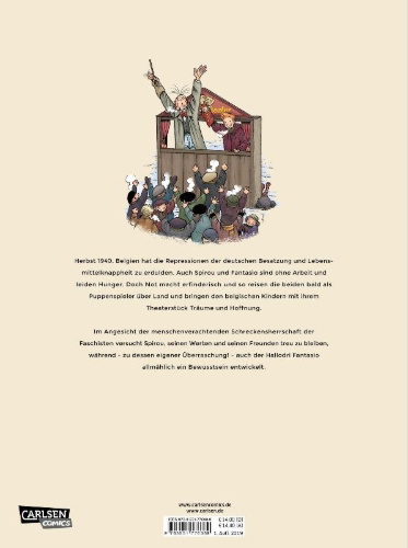 Buchcover und Innenansicht für das Buch: Spirou ou l'espoir malgré tout: Un peu plus loin vers l'horreur