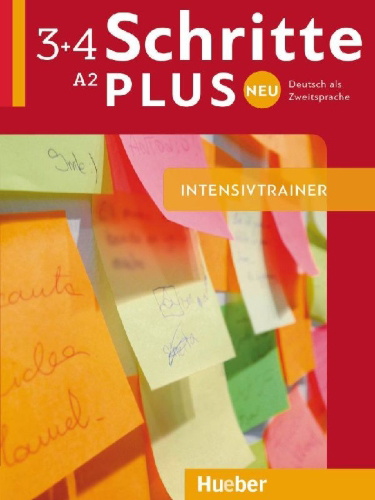 Buchcover und Innenansicht für das Buch: Schritte plus Neu 3+4. Intensivtrainer mit Audios online