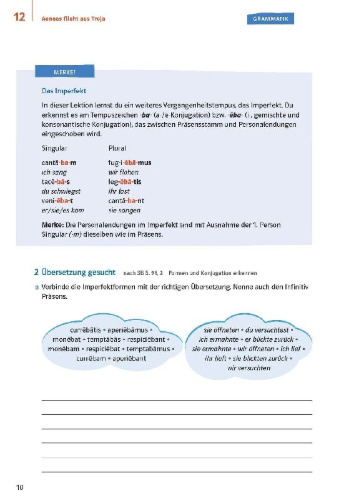 Buchcover und Innenansicht für das Buch: Pontes 2 Gesamtband (ab 2020) - Das Trainingsbuch zum Schulbuch 2. Lernjahr