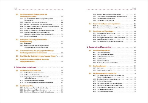 Buchcover und Innenansicht für das Buch: Offene Arbeit