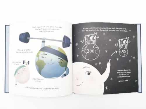 Buchcover und Innenansicht für das Buch: Der Mond - Bester Freund der Erde