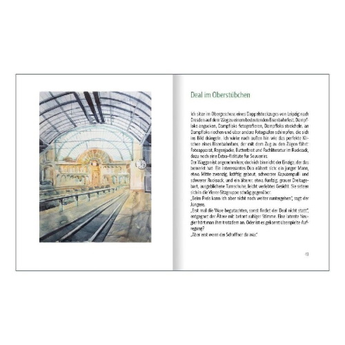Buchcover und Innenansicht für das Buch: Das kleine Geburtstagsbuch für Eisenbahnfreunde