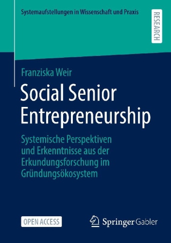 Buchcover und Innenansicht für das Buch: Social Senior Entrepreneurship