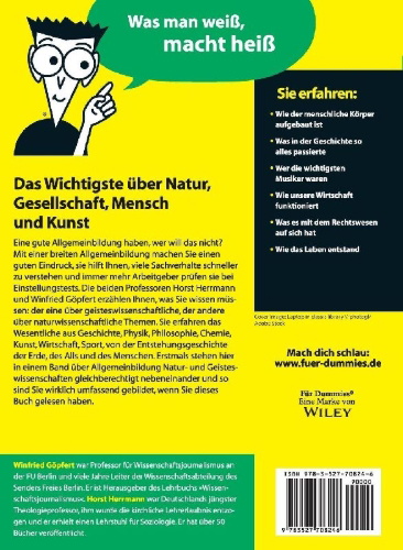 Buchcover und Innenansicht für das Buch: Allgemeinbildung für Dummies