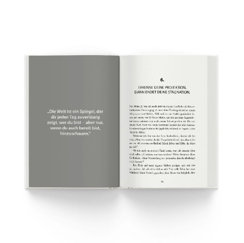 Buchcover und Innenansicht für das Buch: Meistere dein Mindset