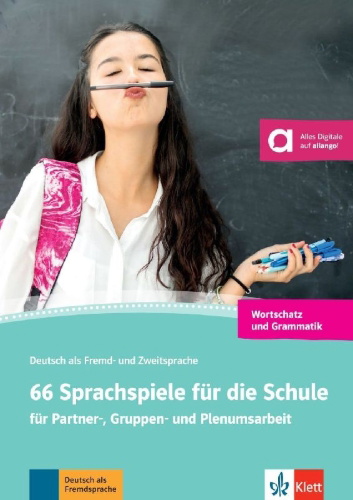 Buchcover und Innenansicht für das Buch: 66 Sprachspiele für die Schule