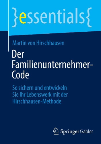 Buchcover und Innenansicht für das Buch: Der Familienunternehmer-Code