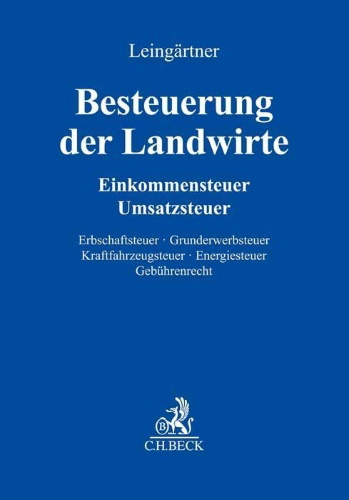 Buchcover und Innenansicht für das Buch: Besteuerung der Landwirte (mit Fortsetzungsnotierung). Inkl. 49. Ergänzungslieferung
