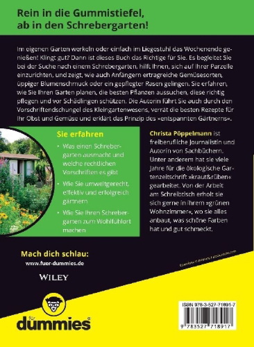 Buchcover und Innenansicht für das Buch: Unser Schrebergarten für Dummies
