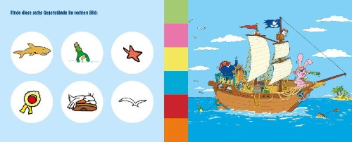 Buchcover und Innenansicht für das Buch: Die Sendung mit dem Elefanten - Meine Kindergartenfreunde