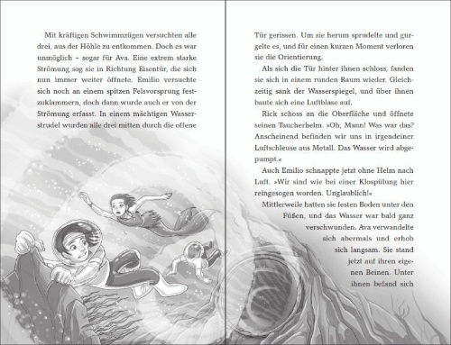 Buchcover und Innenansicht für das Buch: Rick Nautilus - SOS aus der Tiefe