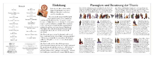 Buchcover und Innenansicht für das Buch: Die Geschichte der Titanic