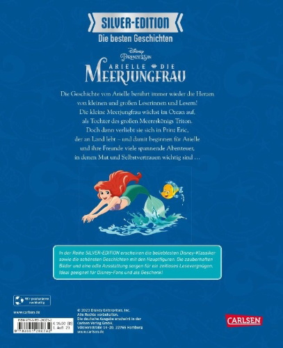 Buchcover und Innenansicht für das Buch: Disney Silver-Edition: Die besten Geschichten - Arielle, die kleine Meerjungfrau