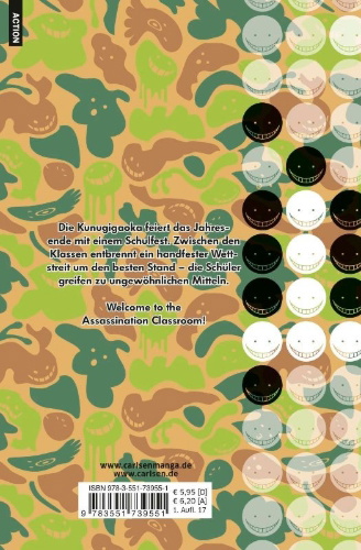 Buchcover und Innenansicht für das Buch: Ansatsu Kyoushitsu