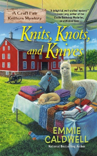 Buchcover und Innenansicht für das Buch: Knits, Knots, and Knives