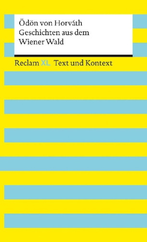 Buchcover und Innenansicht für das Buch: Geschichten aus dem Wiener Wald. Textausgabe mit Kommentar und Materialien