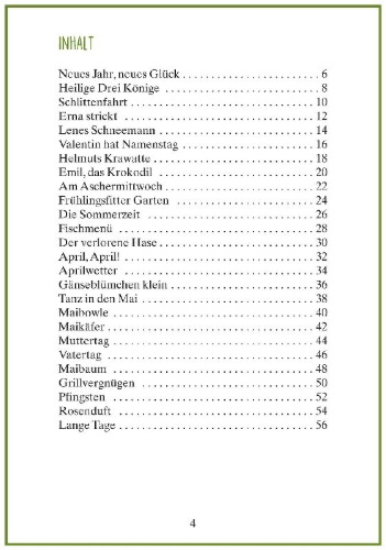Buchcover und Innenansicht für das Buch: Maibowle und Winzerfest - Lücken-Geschichten in Reimen für Senioren