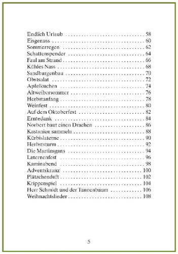 Buchcover und Innenansicht für das Buch: Maibowle und Winzerfest - Lücken-Geschichten in Reimen für Senioren